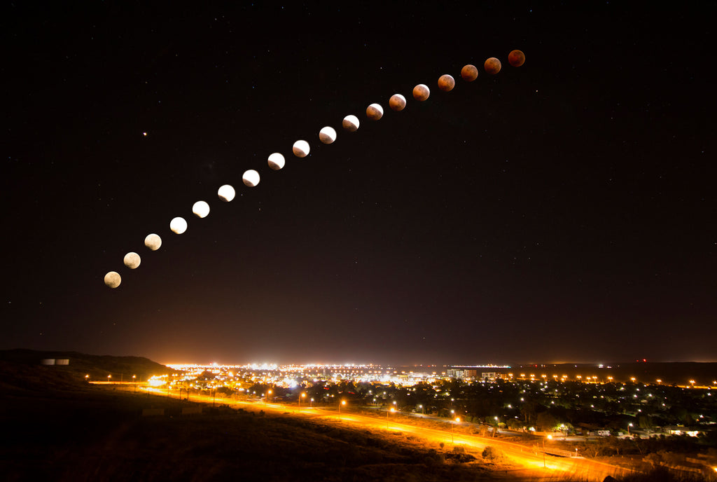 Karratha Lunar Eclipse Electric Images Australia